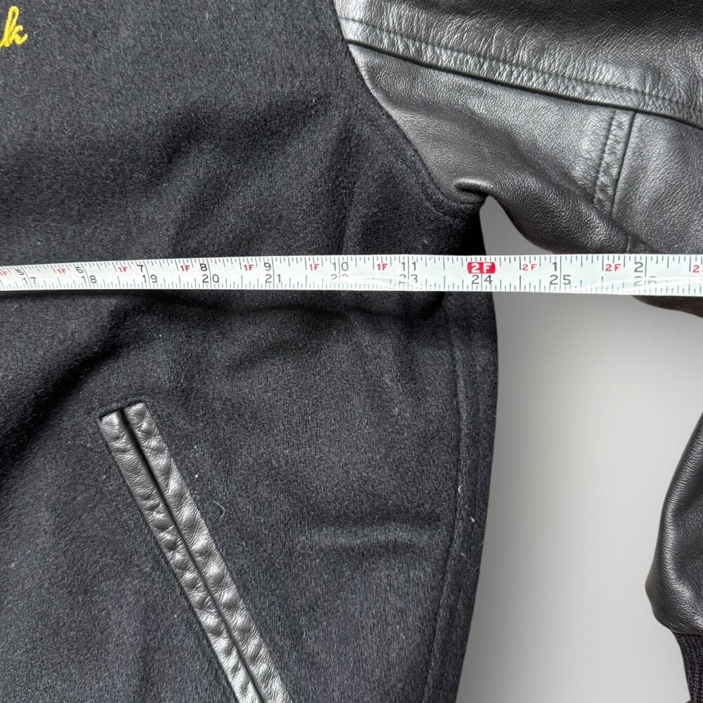 RARE Vintage Sesame Street Live Jacket National Tour Varsity Leather Wool Black - Picture 8 of 12